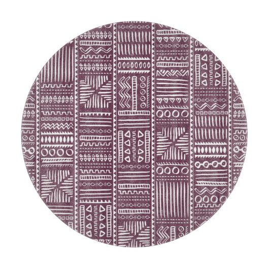 Etnisch handgetekend patroon:  stijl snijplank (Voorkant)