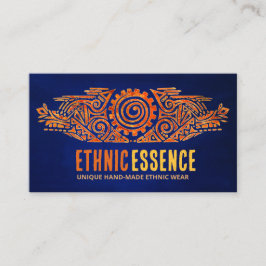 Etnisch handgetekend zon Ornament Visitekaartje