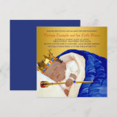 Etnisch Koninklijk Baby shower Kaart (Voorkant / Achterkant)