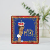 Etnisch Koninklijk Baby shower Kaart (Staand voorkant)