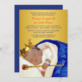 Etnisch Koninklijk Baby shower Kaart (Voorkant / Achterkant)