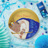 Etnisch Koninklijk Baby shower Papieren Bordje (Feest)