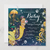 Etnisch meermin Baby shower Kaart (Voorkant)