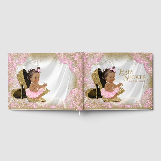 Etnisch Meisje Baby shower Gastenboek (Volledig)