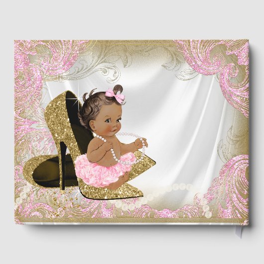 Etnisch Meisje Baby shower Gastenboek (Achterkant)