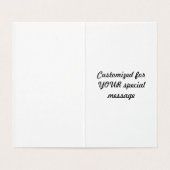 Etnisch Meisje met Vlechten (sinaasappel 2) Verjaa Kaart (Binnenkant ongevouwen)