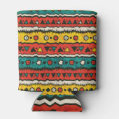  etnisch: naadloos traditioneel ontwerp. blikjeskoeler (Achterkant)