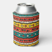  etnisch: naadloos traditioneel ontwerp. blikjeskoeler (Blikje Achterkant)