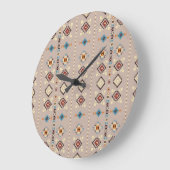 Etnisch: naadloos tribaal patroon grote klok (Hoek)