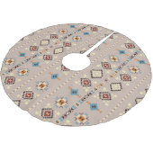 Etnisch: naadloos tribaal patroon kerstboom rok (Gekanteld)