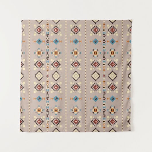 Etnisch: naadloos tribaal patroon wandkleed (Voorkant)