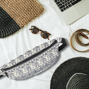  etnisch olifant Afrikaans stampatroon Heuptasje