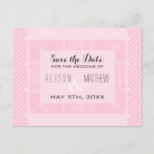 Etnisch Ontwerp Bruiloft Save the Date Briefkaart  (Voorkant)