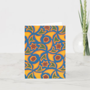 Etnisch ontwerp 'Dank u' Notecard Bedankkaart
