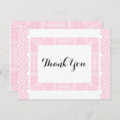 Etnisch Ontwerp Huwelijk Dank u Briefkaart 1 (Voorkant / Achterkant)