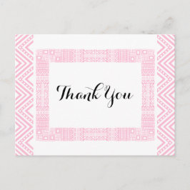 Etnisch Ontwerp Huwelijk Dank u Briefkaart 1