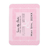 Etnisch Ontwerp Roze Weddenschap sparen de Magnet  Magneet (Verticaal)