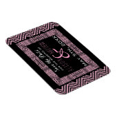 Etnisch ontwerp Weddenschap Save the Date Magnet 3 Magneet (Rechterzijde)