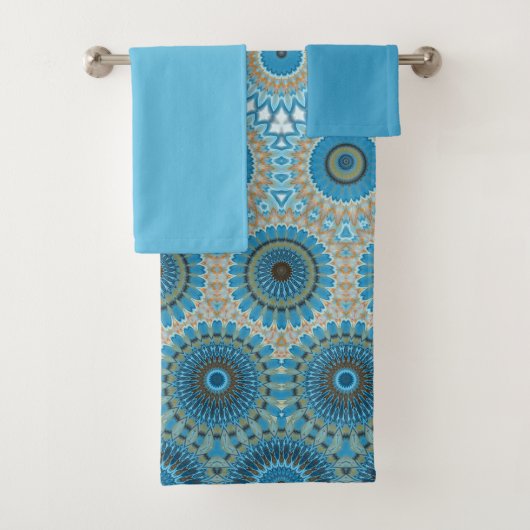 Etnisch ontwerppatroon bad handdoek (Insitu)