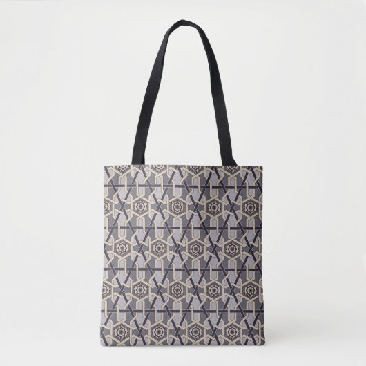 Etnisch Oosters Ornament Borduurpatroon Tote Bag (Voorkant)