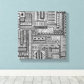 Etnisch Ornament 6 Canvas Afdruk (Insitu (Houten vloer))