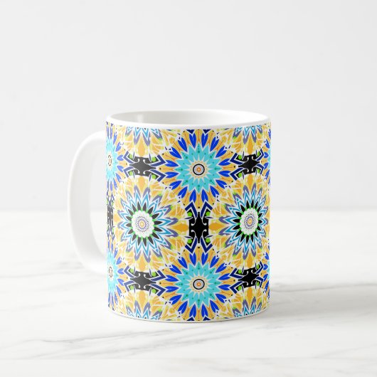 Etnisch ornament koffiemok (Voorkant links)