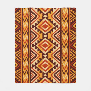 Etnisch Ornament Navajo: naadloos Fleece Deken