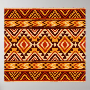 Etnisch Ornament Navajo:  naadloos Poster