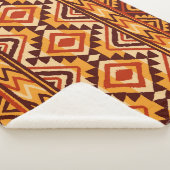 Etnisch Ornament Navajo:  naadloos Sherpa Deken (3/4)