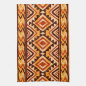 Etnisch Ornament Navajo:  naadloos Theedoek (Verticaal)