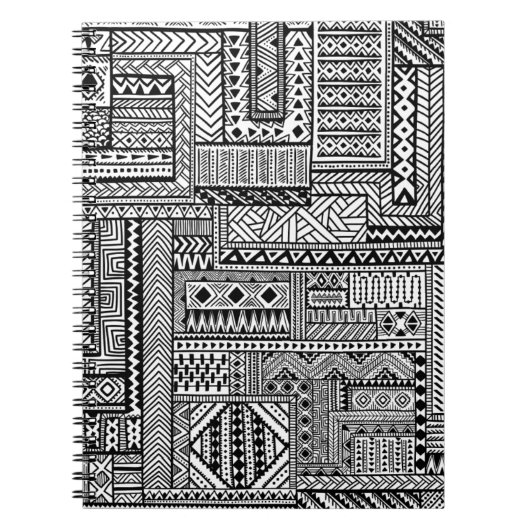 Etnisch ornament notitieboek (Voorkant)