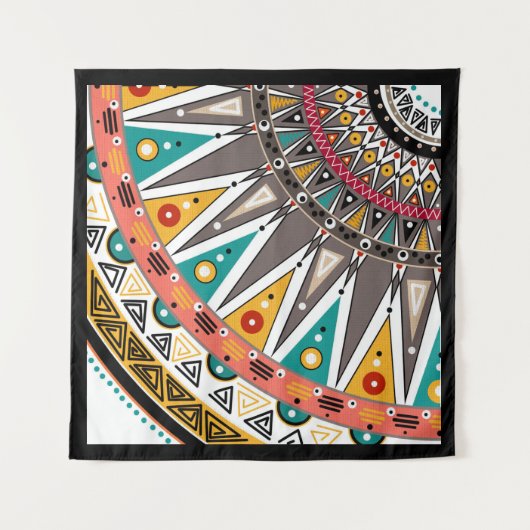 Etnisch, ornament wandkleed (Voorkant (horizontaal))