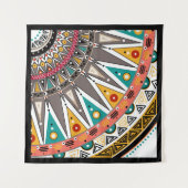 Etnisch, ornament wandkleed (Voorkant)