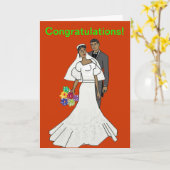 Etnisch paar kaart (Gele Bloem)