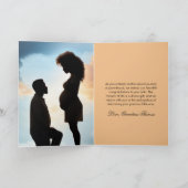 Etnisch Paar Zwangerschap Gefeliciteerd Spiritueel Kaart (Binnen)