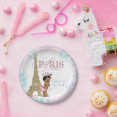 Etnisch Parijse Baby shower Papieren Bordje (Feest)