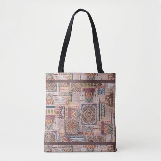 etnisch patchwork-Tas Tote Bag (Voorkant)