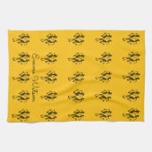 Etnisch patroon, Afrikaanse kunst, Carnaval Dance  Theedoek (Horizontaal)