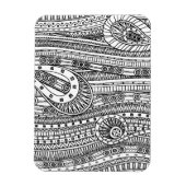 Etnisch patroon Doodle Magneet (Verticaal)