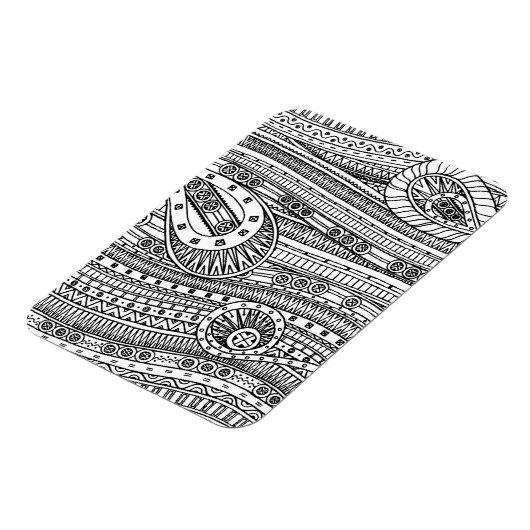 Etnisch patroon Doodle Magneet (Linkerzijde)