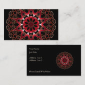 Etnisch Patroon Elegant Mandala Spa en Beauty Visitekaartje (Voorkant / Achterkant)