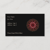 Etnisch Patroon Elegant Mandala Spa en Beauty Visitekaartje (Achterkant)