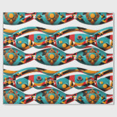 Etnisch patroon, Etnisch ontwerp, Etnisch Cadeaupapier (Vlak)