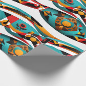 Etnisch patroon, Etnisch ontwerp, Etnisch Cadeaupapier (Hoek)