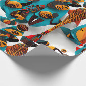 Etnisch patroon, Etnisch ontwerp, Etnisch Cadeaupapier (Hoek)