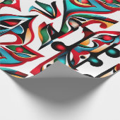 Etnisch patroon, Etnisch ontwerp, Etnisch Cadeaupapier (Hoek)