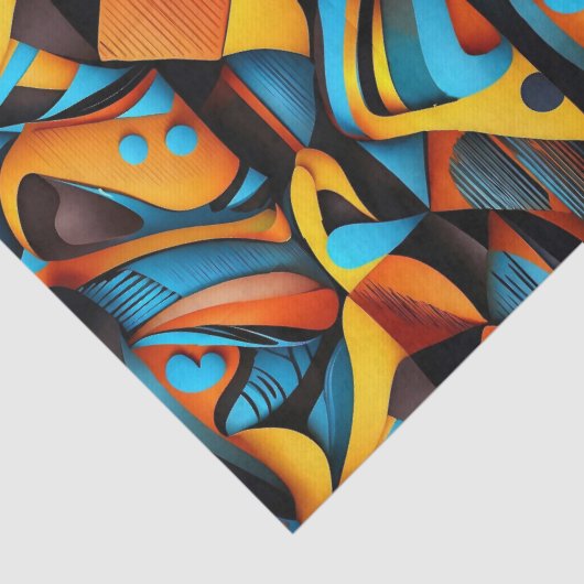 Etnisch patroon, Etnisch ontwerp, Etnisch Tissuepapier (Detail)