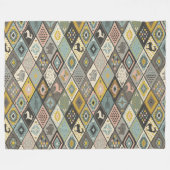 etnisch patroon fleece deken (Voorkant (Horizontaal))