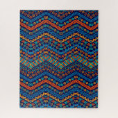 Etnisch patroon kleurrijk etnisch Afrikaans Legpuzzel (Verticaal)