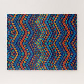 Etnisch patroon kleurrijk etnisch Afrikaans Legpuzzel (Horizontaal)